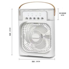 Portable 3-in-1 Air Cooler Fan with Humidifier – Mini Personal AC for Room, Office & Car
