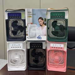 Portable 3-in-1 Air Cooler Fan with Humidifier – Mini Personal AC for Room, Office & Car